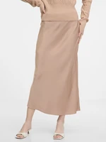 Orsay Beige women's midi skirt - Women's