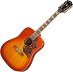 Epiphone Masterbilt Hummingbird 12 Aged Cherry Sunburst Chitarra Semiacustica 12 Corde