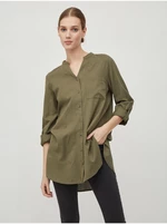 Khaki blouse VILA Chellie - Women