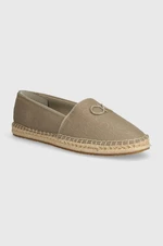 Espadrilky Calvin Klein ESPADRILLE RELOCK MONOCQ béžová barva, HW0HW01916