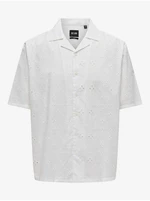 White men's patterned shirt ONLY & SONS Ron