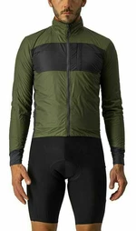 Castelli Unlimited Puffy Jacket Light Military Green/Dark Gray 3XL Chaqueta Chaqueta de ciclismo, chaleco