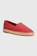 Espadrilky Calvin Klein ESPADRILLE CV červená barva, HM0HM00539