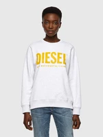 Mikina- Diesel FANGSECOLOGO SWEATSHIRT biela