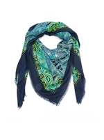 Orsay Modro-zelený dámský vzorovaný šátek - Dámské