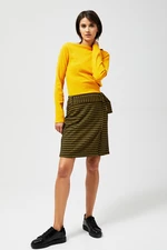 Plaid skirt with belt