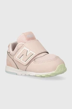 Dětské sneakers boty New Balance NW574MSE růžová barva