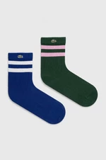 Ponožky Lacoste 2-pack zelená barva