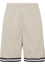 Men's Stripes Mesh Shorts - Beige/Black