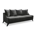 Ciemnoszara aksamitna sofa Miuform Royal Rose