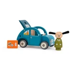 Drewniane auto zabawkowe La Grande Famille Car – Moulin Roty