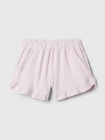 Light pink girls' shorts with ruffles GAP