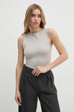 Top Calvin Klein dámsky, béžová farba, K20K207256