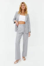 Trendyol Gray Regular Lined Woven Blazer Jacket