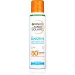 Garnier Ambre Solaire Sensitive Advanced opaľovacia hmla v spreji pre veľmi citlivú pleť SPF 50+ 150 ml