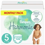 Pampers Harmonie 5 11 -16 kg 132 ks,PAMPERS Harmonie Plienky jednorazové 5 (11-16 kg) 132 ks - MESAČNÁ ZÁSOBA