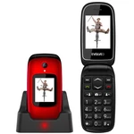 Evolveo EasyPhone FD, red + töltőállvány - EU disztribúció