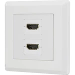 Renkforce RF-4724258 HDMI adaptér [2x HDMI zásuvka - 2x HDMI zásuvka] biela pozlátené kontakty