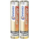 Conrad energy Extreme Power FR03 mikrotužková batérie typu AAA  lítiová 1100 mAh 1.5 V 2 ks