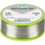 Felder Löttechnik ISO-Core "VA" spájkovací cín cievka Sn96,5Ag3,5 0.250 kg 2 mm