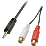 LINDY 35678  jack / cinch audio adaptér [1x jack zástrčka 3,5 mm - 2x cinch zásuvka] čierna