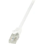 LogiLink CP2101U RJ45 sieťové káble, prepojovacie káble CAT 6 U/UTP 15.00 m biela s ochranou 1 ks