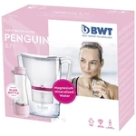 Stolný vodný filter BWT Penguin 2,7l + 1 kartuša + sklenená fľaša (550 ml), biela (815046)