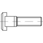 Skrutka s T hlavou TOOLCRAFT 112521 M12 DIN 787 80 mm x 12 mm štvorhran oceľ 10 ks