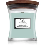 Woodwick Magnolia Birch vonná sviečka s dreveným knotom 85 g