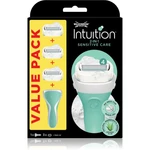 Wilkinson Sword Intuition 2 in 1 Sensitive Care holiaci strojček + náhradné hlavice 3 ks