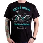 Triko BLACK HEART Kozí dech  černá  3XL