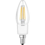 LED žárovka OSRAM 4058075108448 230 V, E14, 6.00 W = 60 W, teplá bílá, A++ (A++ - E), kapkovitý tvar, 1 ks