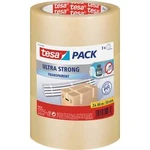 Balicí lepicí páska tesa ULTRA STRONG 51124-00007-01, (d x š) 66 m x 50 mm, kaučuk, transparentní, 3 ks