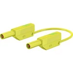 Stäubli SLK4075-E/N bezpečnostní měřicí kabely [lamelová zástrčka 4 mm - lamelová zástrčka 4 mm] zelená, žlutá, 0.50 m