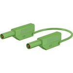Stäubli SLK425-E/N bezpečnostní měřicí kabely [lamelová zástrčka 4 mm - lamelová zástrčka 4 mm] zelená, 25.00 cm
