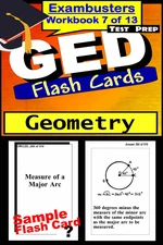 GED Test Prep Geometry Review--Exambusters Flash Cards--Workbook 7 of 13