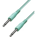 Instrumentální kabel s pogumováním JACK 6,3 mm Paccs , 4 m, zelený