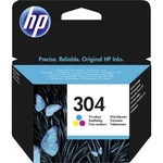 HP Inkoustová kazeta 304 originál azurová, purppurová, žlutá N9K05AE