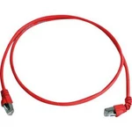 Síťový kabel RJ45 Telegärtner L00000A0195, CAT 6A, S/FTP, 0.50 m, červená