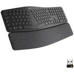 Klávesnice Logitech Ergo K860, ergonomická, podložka pod zápěstí, černá