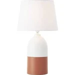 Stolní lampa E27 60 W Brilliant Margaux 98842/41 terakota, bílá