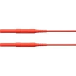 Schützinger HSPL 8568 / AWG16 / 50 / RT bezpečnostní měřicí kabely [zástrčka 4 mm - zástrčka 4 mm] červená