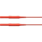 Schützinger HSPL 8568 / AWG16 / 50 / RT bezpečnostní měřicí kabely [zástrčka 4 mm - zástrčka 4 mm] červená