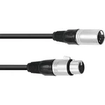 XLR kabel OMNITRONIC, 5pólový, délka kabelu 1 m, černá černá