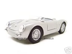 Porsche 550 A Spyder Silver 1/18 Diecast Model Car by Maisto