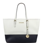 Dizajnová kabelka Michael Kors Travel Tote WHT/Navy