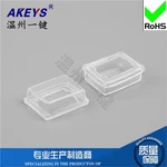 10pcs KCD1 Rocker Switch 15*21 waterproof cap Length and width 21x15mm Sealed dust cap White Transparent glue