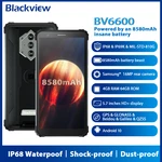 Blackview BV6600 IP68 Waterproof Rugged Smartphones Octa Core 4GB+64GB 5.7Inch 4G Android 10.0 NFC 8580mAh Battery Mobile Phone