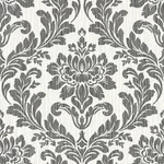 Galois Black Damask Wallpaper