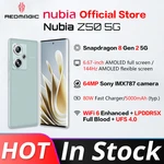 Original Nubia Z50 5G 12GB 256GB 6.67 inch 144Hz AMOLED Screen Snapdragon 8 Gen 2 Octa Core 80W Fast Charge 80W Fast Charge NFC